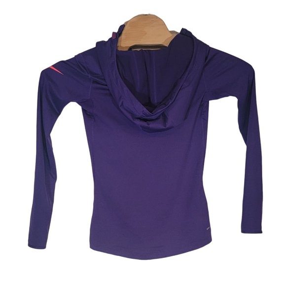 Nike Purple Half Zip Moisture Wicking Athletic Hoodie Size Small - Picture 3 of 6